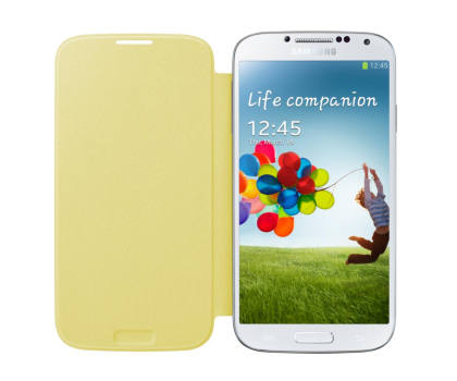 Etui do telefonów Etui Flipcover do Samsung Galaxy S4 żółte